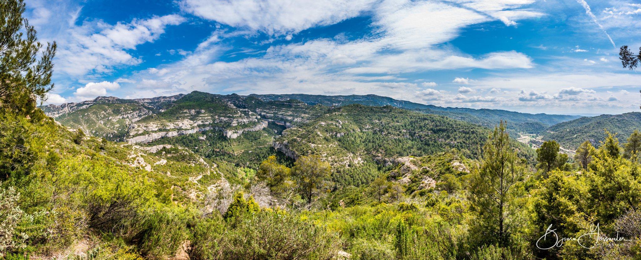 Overview margalef from raco de les espadelles